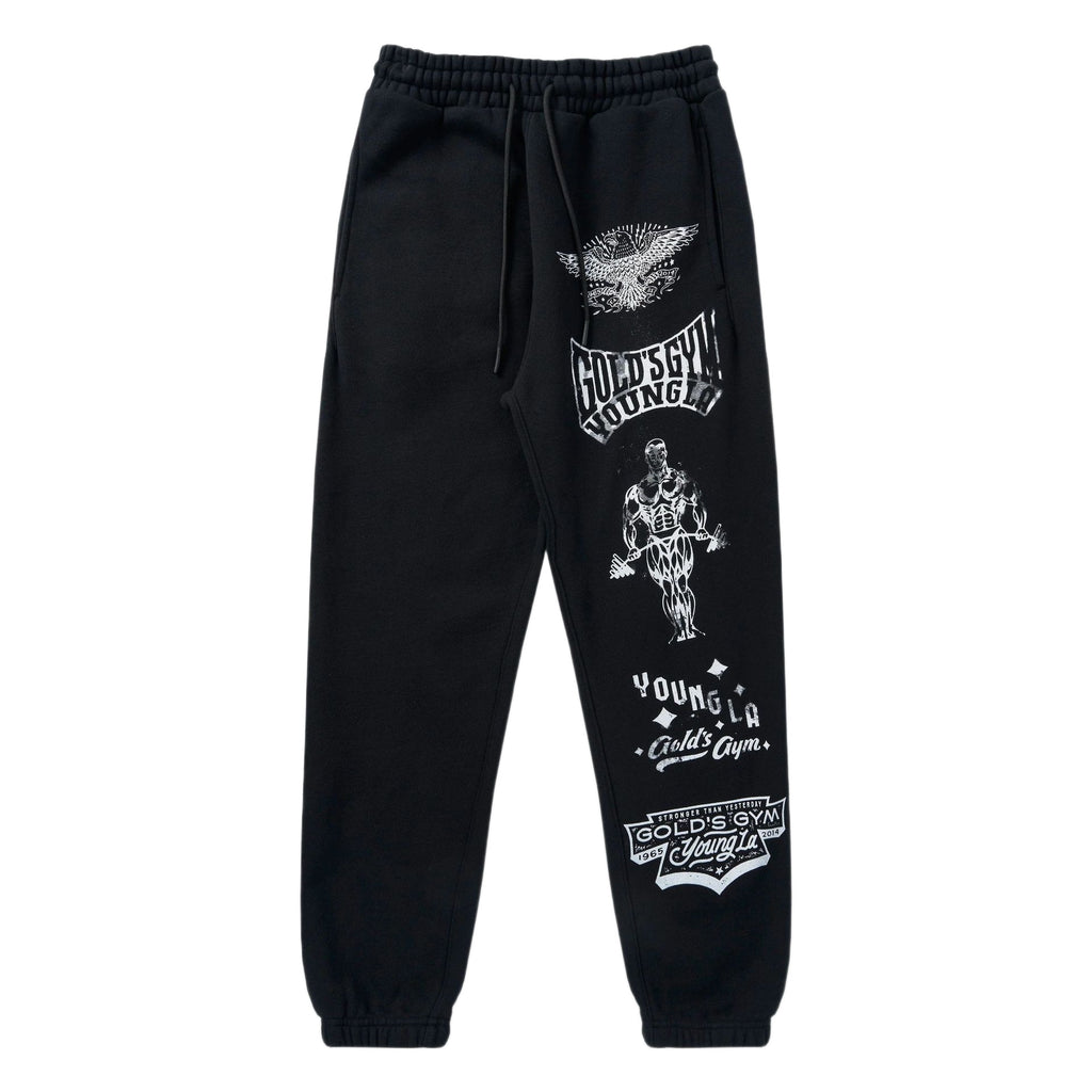 YOUNGLA 2143 Golds Gym Immortal Joggers