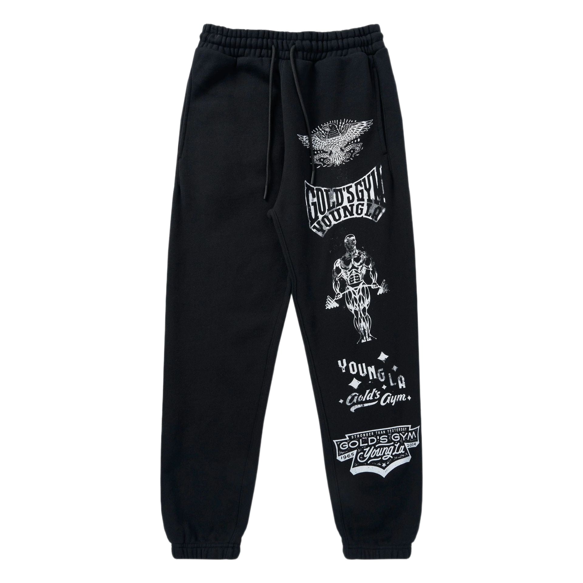 YOUNGLA 2143 Golds Gym Immortal Joggers