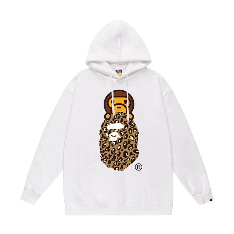 BAPE Hoodie Baby Milo Ape Head Multi Graphic Street Fleece Pullover