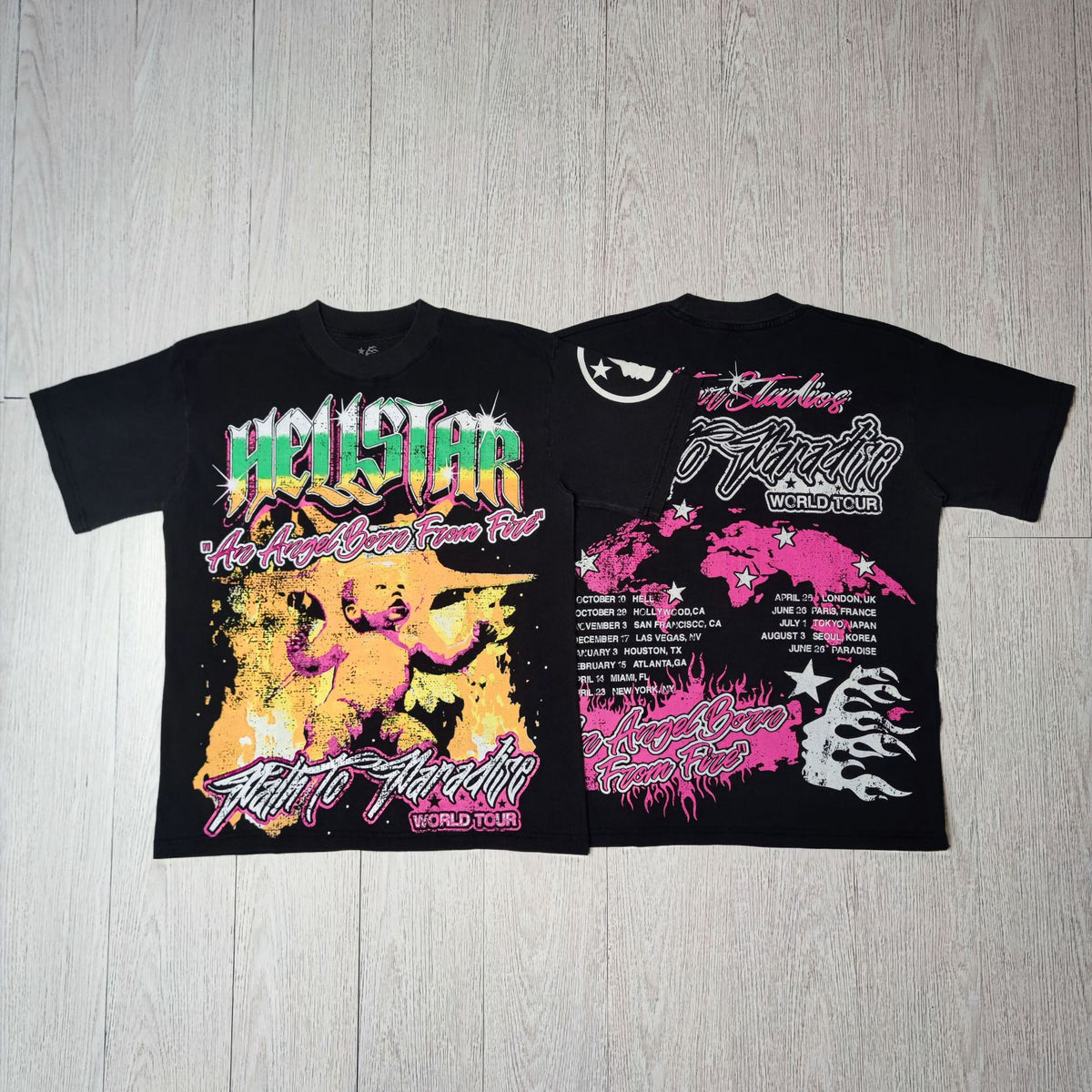 Hellstar Multi‑Vintage Graphic Oversized Tee Streetwear Unisex