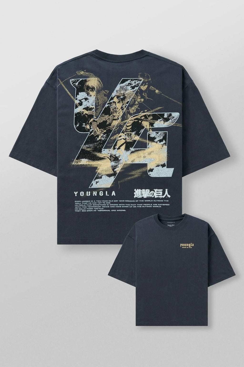 YOUNGLA 4186 AOT© x YLA Cropped Tees