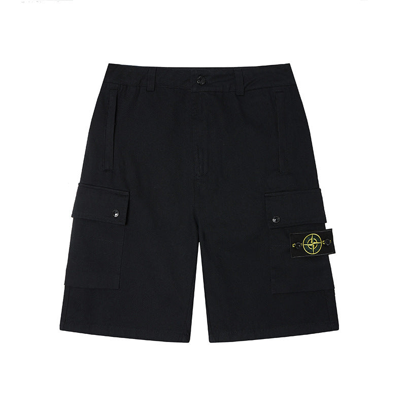 Stone Island Compass Patch Pants Men Cargo Shorts & Cotton Sweatpants