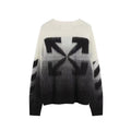 Off-White Diag Ombre Brushed Knit Crewneck Arrows Jumper