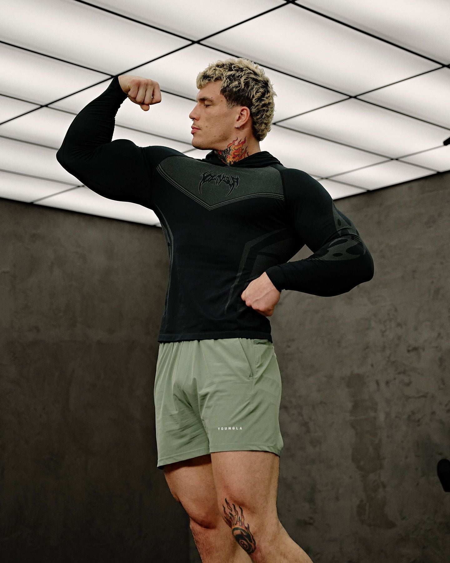 YOUNGLA 8062 Warrior Compression Hoodies
