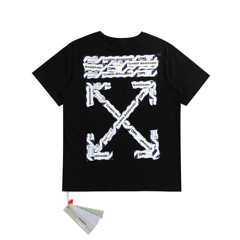 Off-White Arrow Graphic Print Short Sleeve Tee Streetwear Unisex