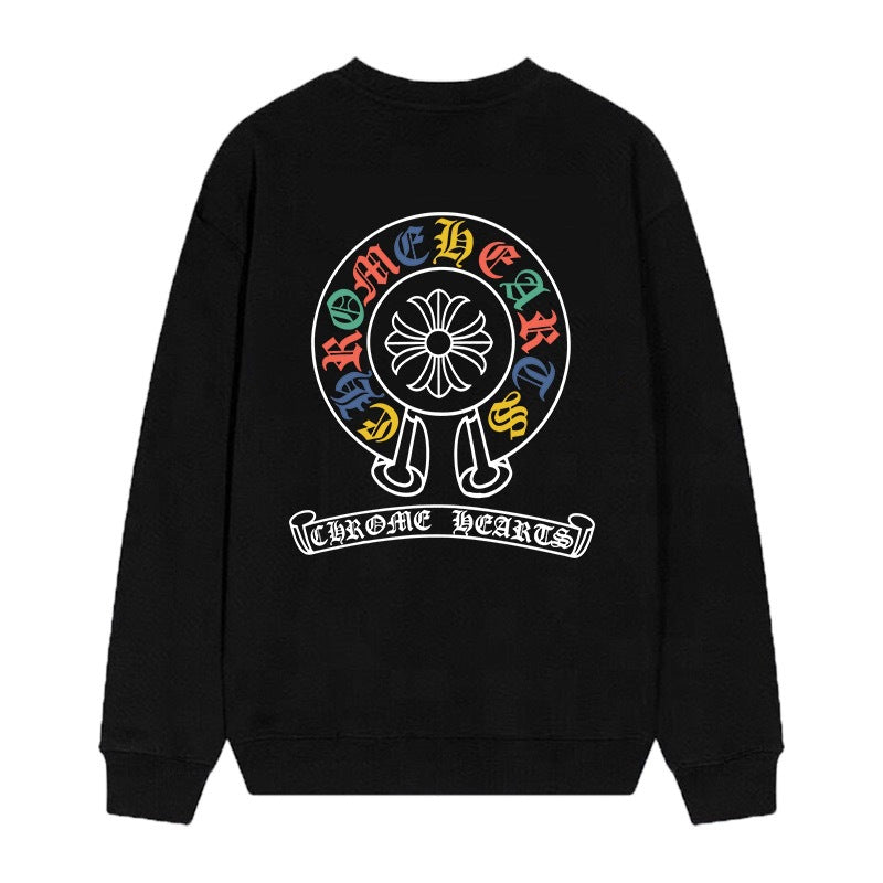 Chrome Hearts Cross Horseshoe Crewneck Sweatshirt Vintage Street Top