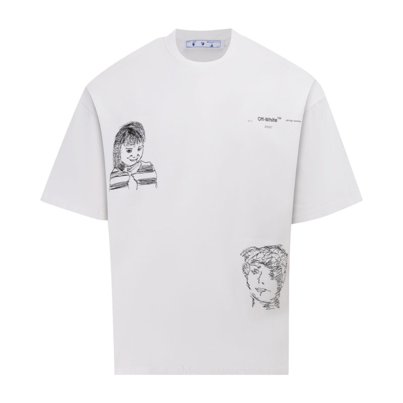 Off-White Arrow Graphic Crew Neck T-Shirt Unisex