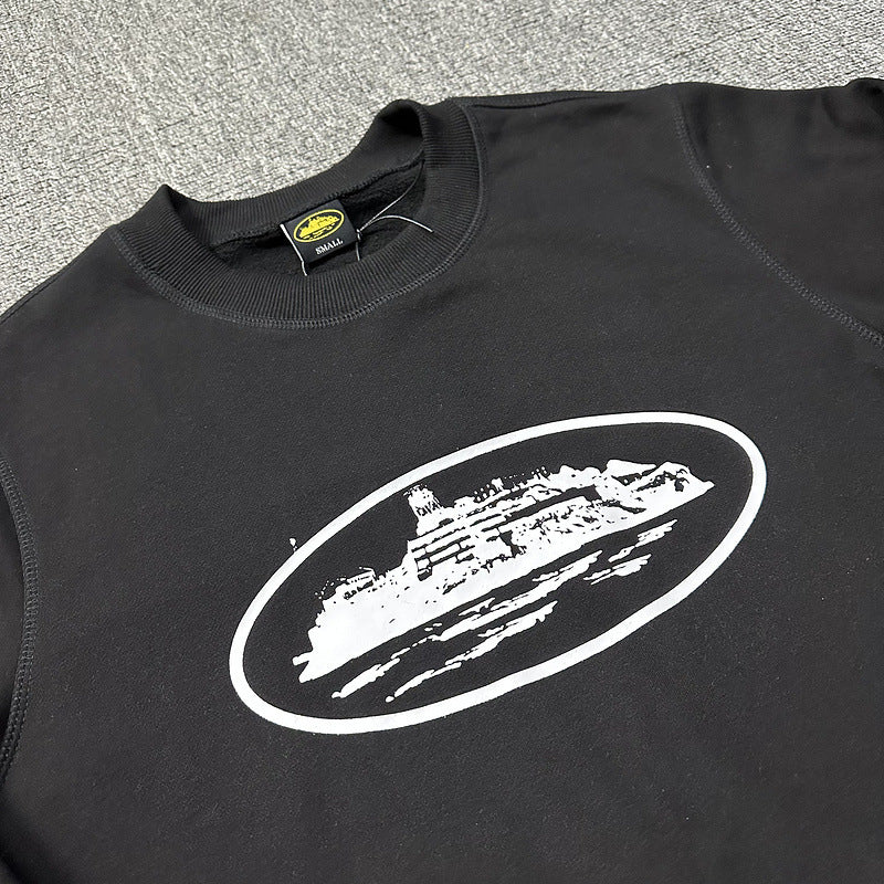 Corteiz Island Letter Graphic Oversized Crewneck Streetwear