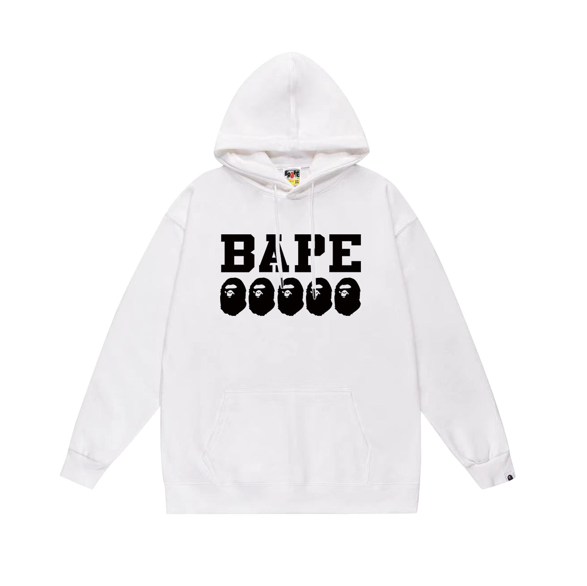 Bape Camo Ape Head Graphic Vintage Washed Oversized Hoodie Streetwear