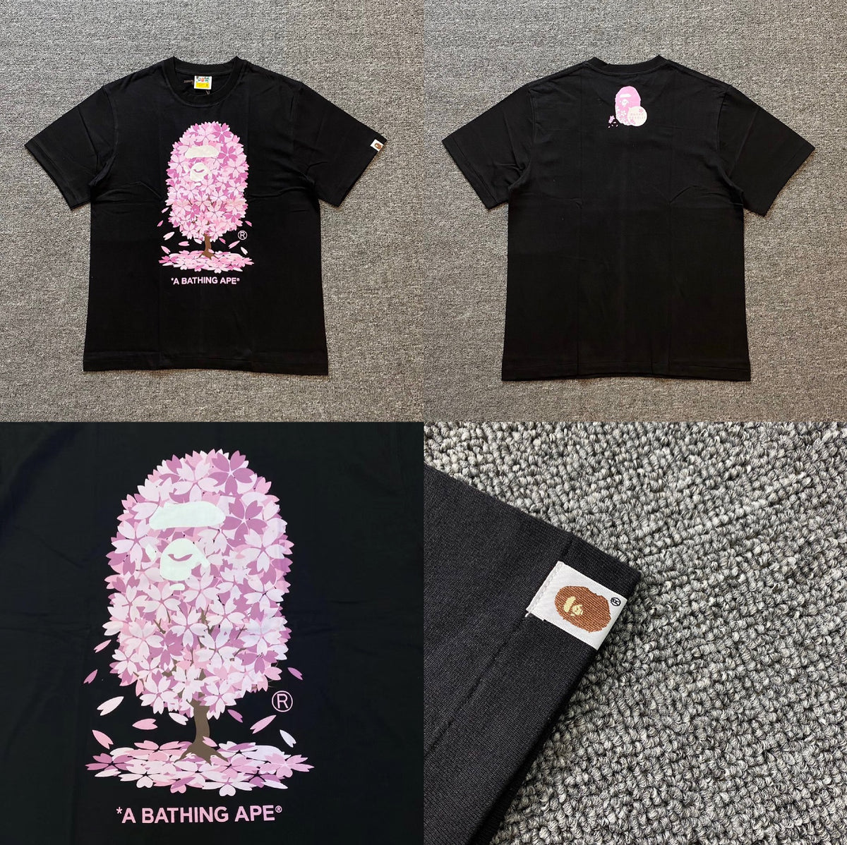 Bape Ape Head Camo Graphic Oversized Short Sleeve Tee Multi‑Style