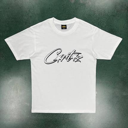 Corteiz CRTZ Y2K Classic Ship Logo Oversized Vintage Baumwoll-T-Shirt
