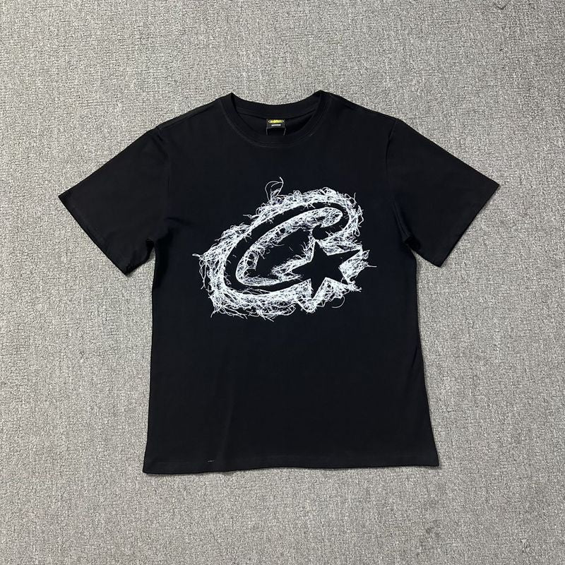 Corteiz Logo Letter Print Crew Neck Short Sleeve T‑Shirt Unisex