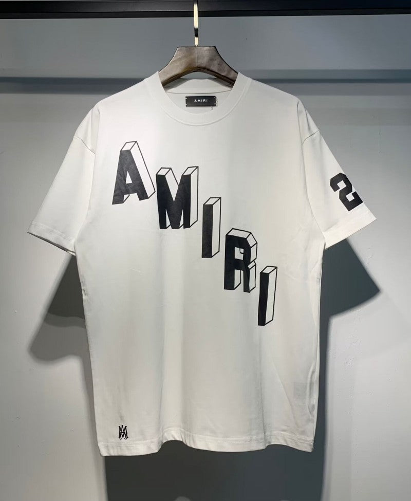 Amiri Multi‑Print Peace Dove Graffiti Oversized Tee Streetwear