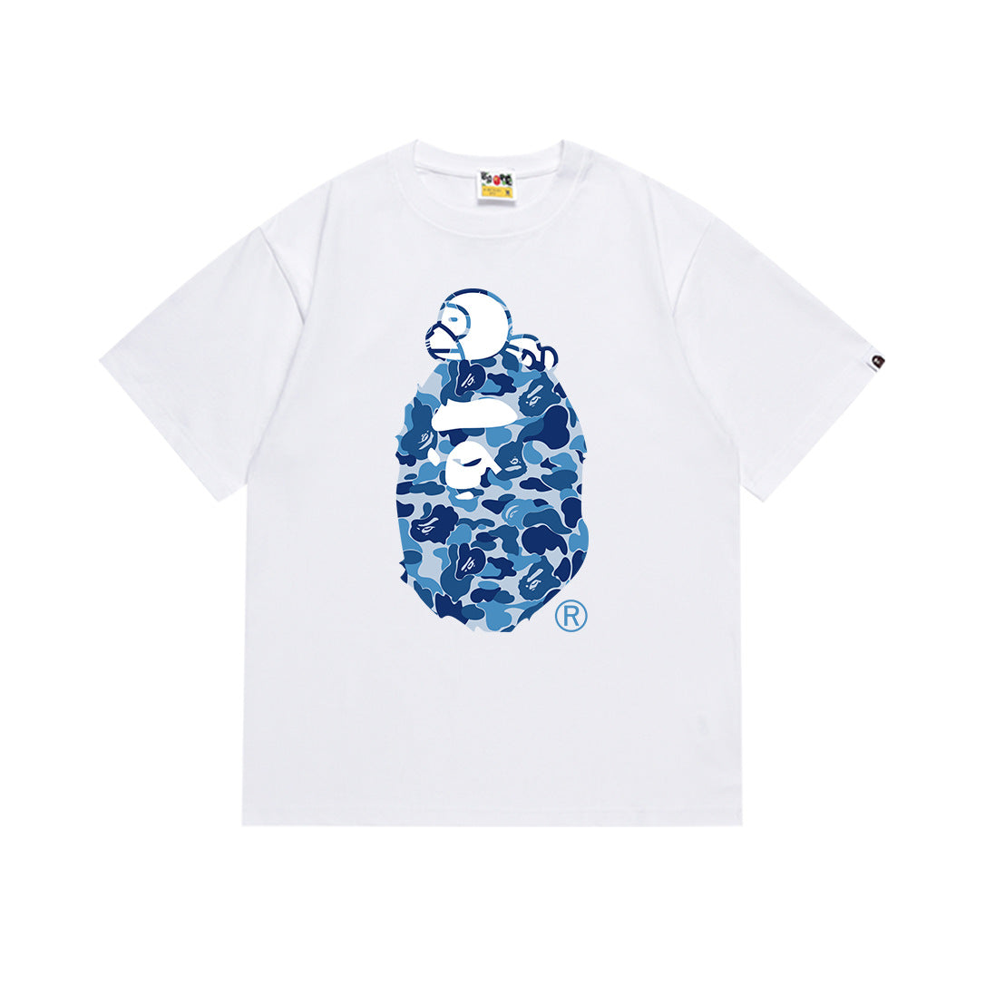 Bape Camo Ape Head Graphic Oversized Tee Streetwear Unisex