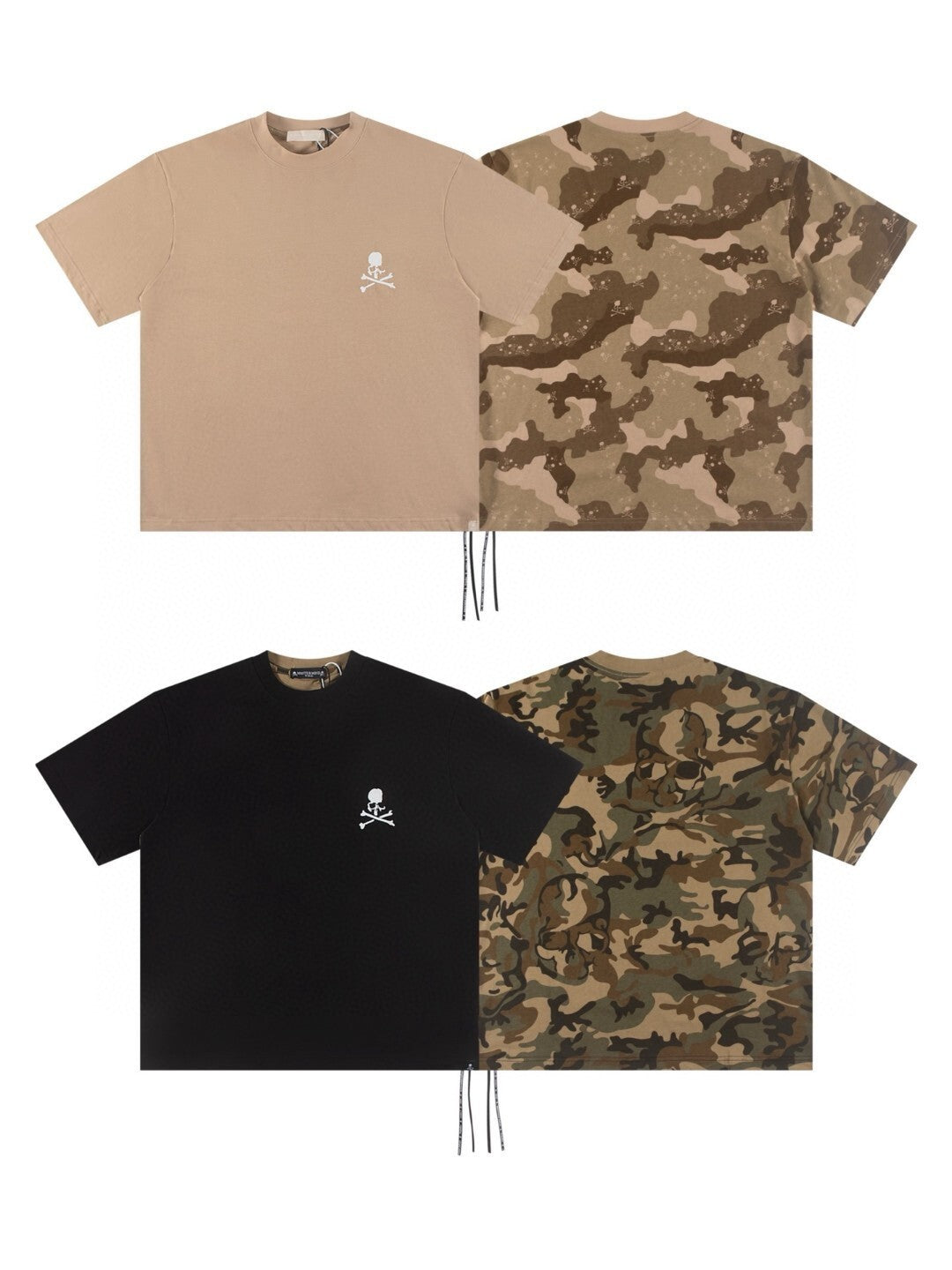 Mastermind Japan Skull Print Crew Neck Short Sleeve T Shirt Unisex
