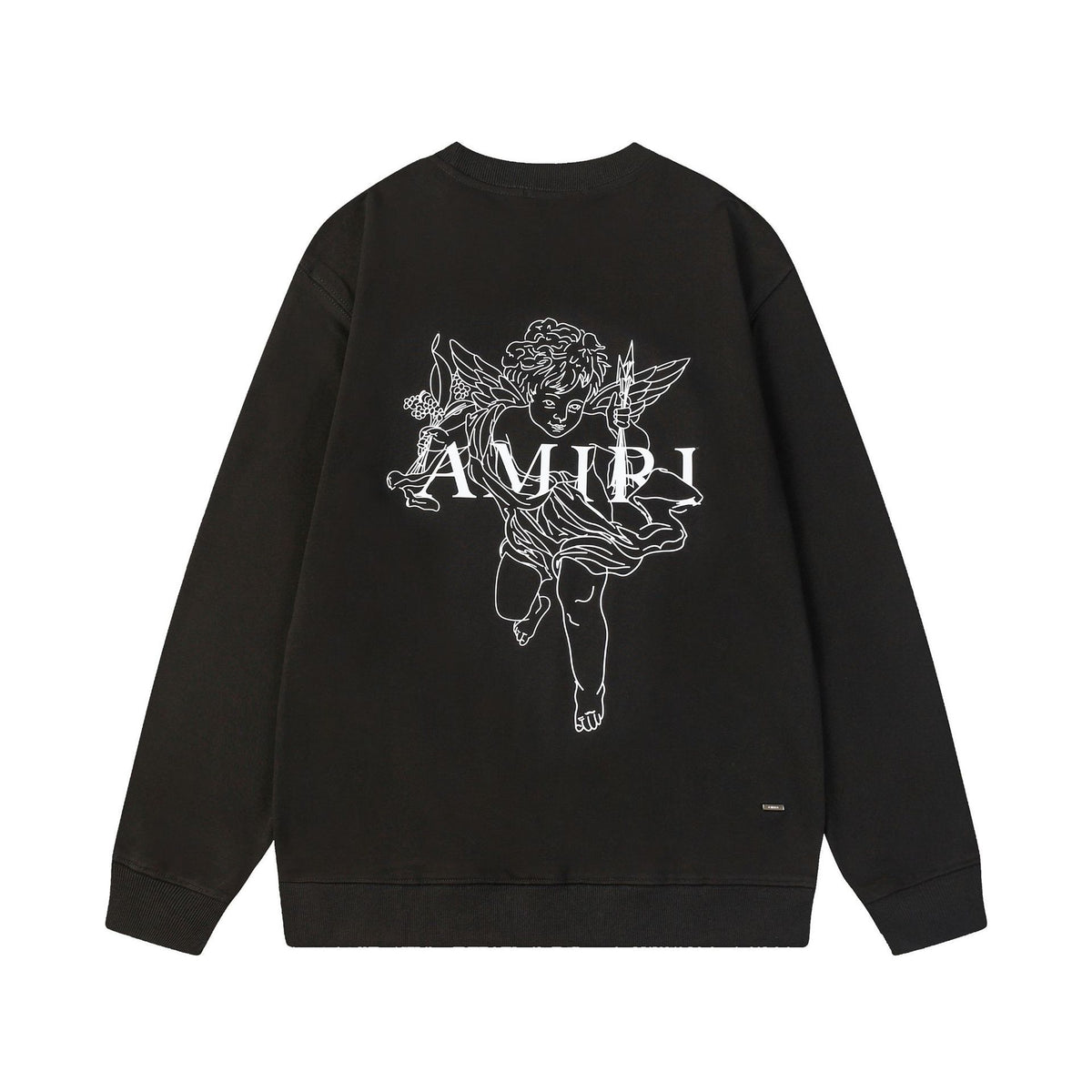 Amiri Logo Letter Dragon Angel Eagle Crewneck Sweatshirt Streetwear