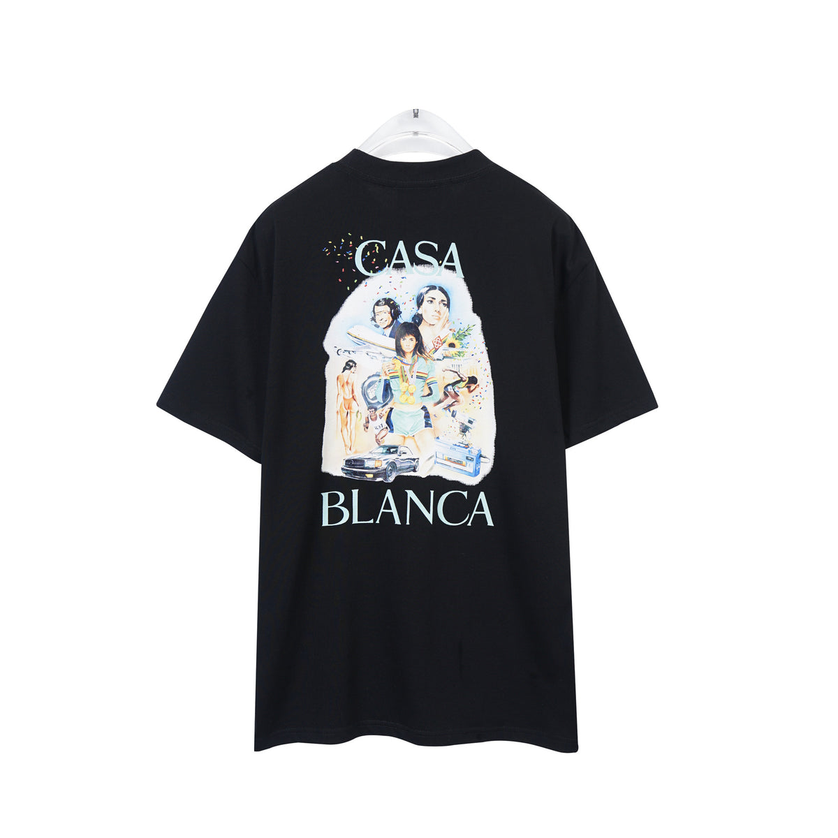 Casablanca Art Print Loose Unisex Short Sleeve Graphic T-Shirt