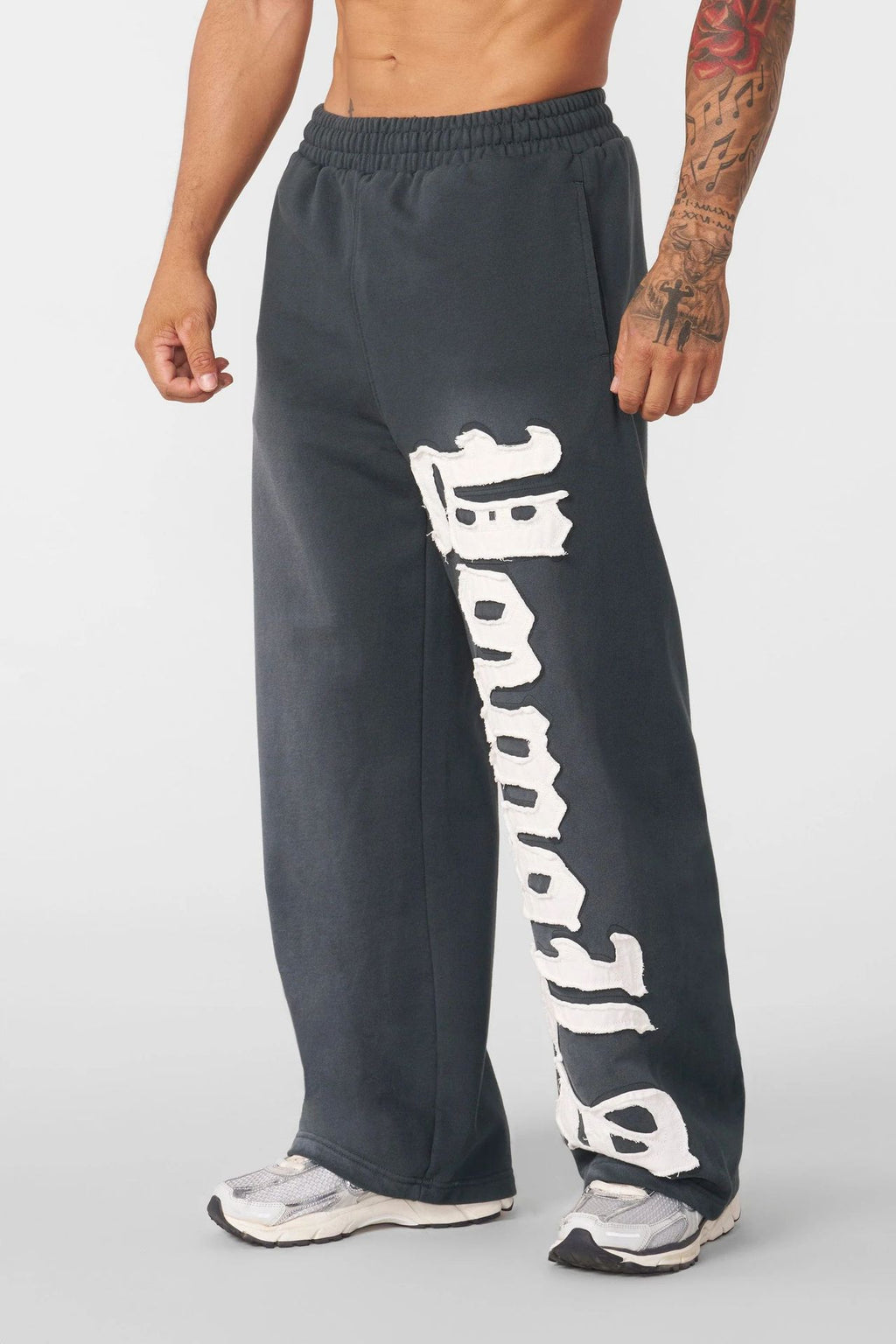 YOUNGLA 2127 Big Patch Sweats