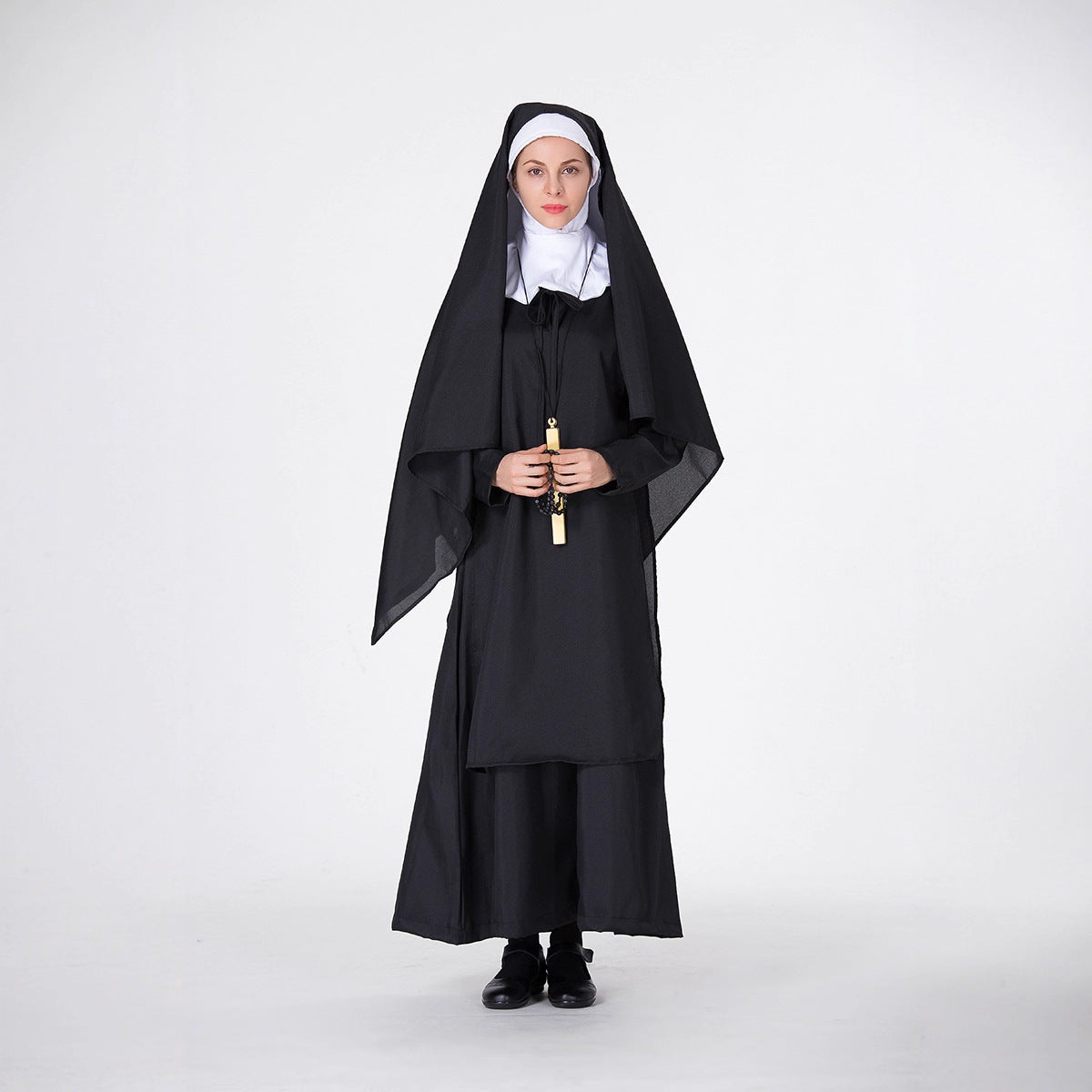 Halloween Men & Women Priest Nun Cosplay Easter Carnival Party Sets