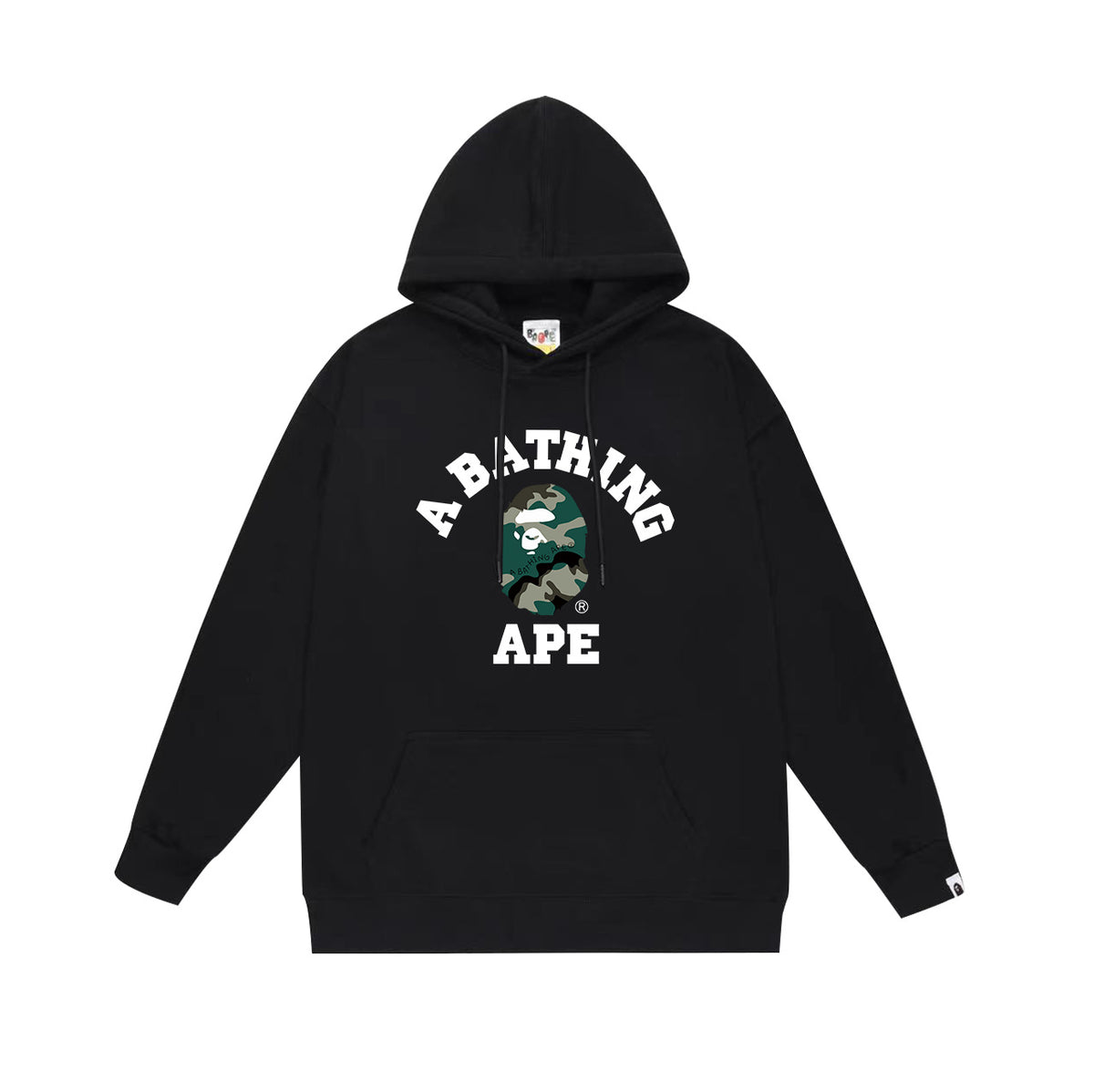 Bape Camo Ape Head Graphic Vintage Washed Oversized Hoodie Streetwear