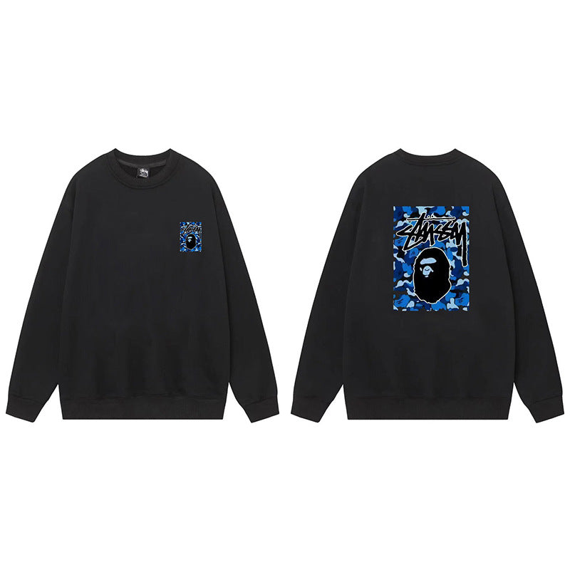 Stussy Graphic Crewneck Sweatshirt 8 Ball Dice Street Casual Pullover