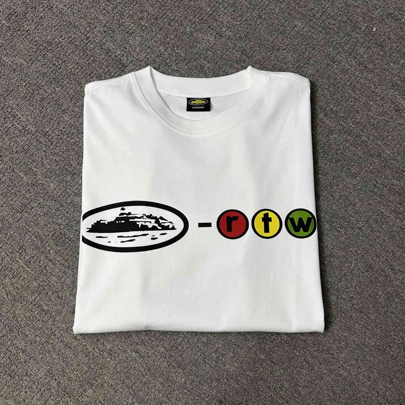 Corteiz Logo Letter Print Crew Neck Short Sleeve T‑Shirt Unisex