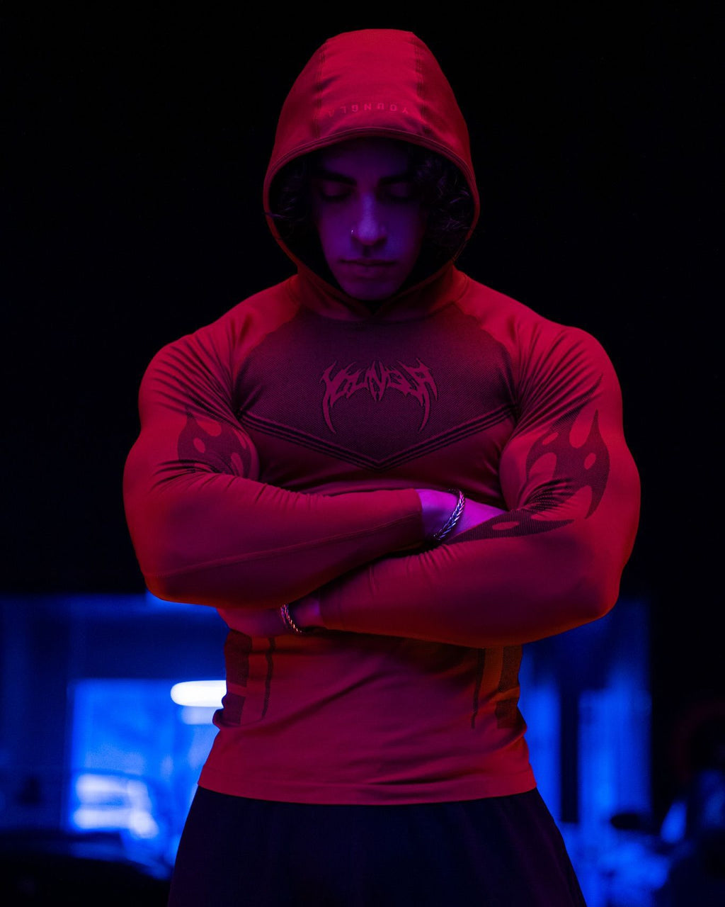 YOUNGLA 8062 Warrior Compression Hoodies