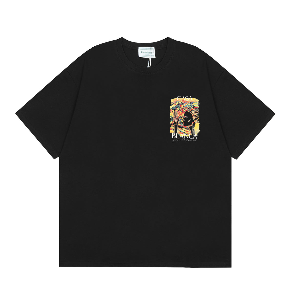 Casablanca Multi‑Artwork Vintage Graphic Oversized Tee Streetwear