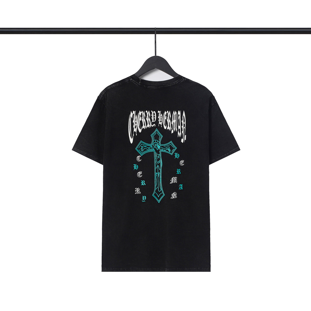 Chrome Hearts Sanskrit Cross Horseshoe Graphic Tee Multi‑Style