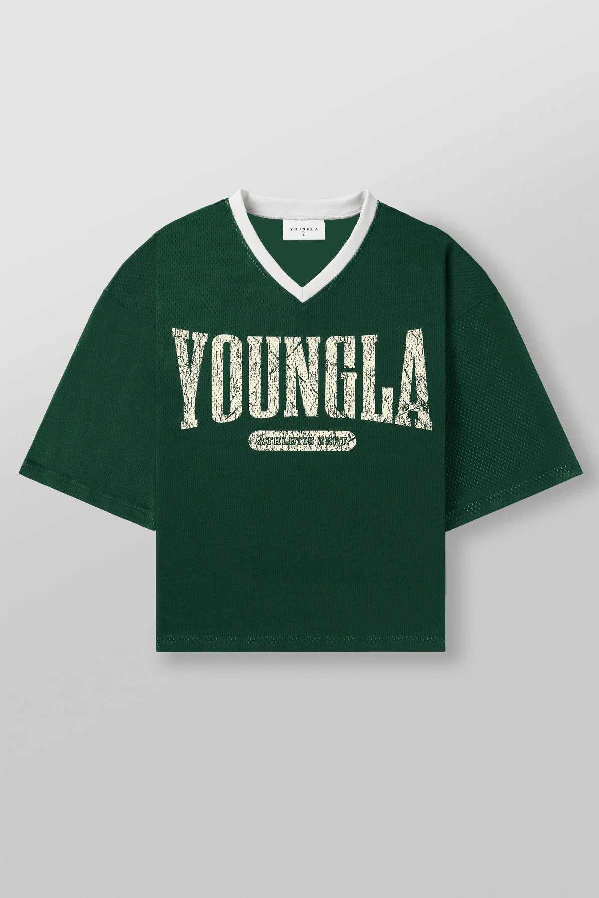 YOUNGLA 4187 Varsity Football Cropped Jersey