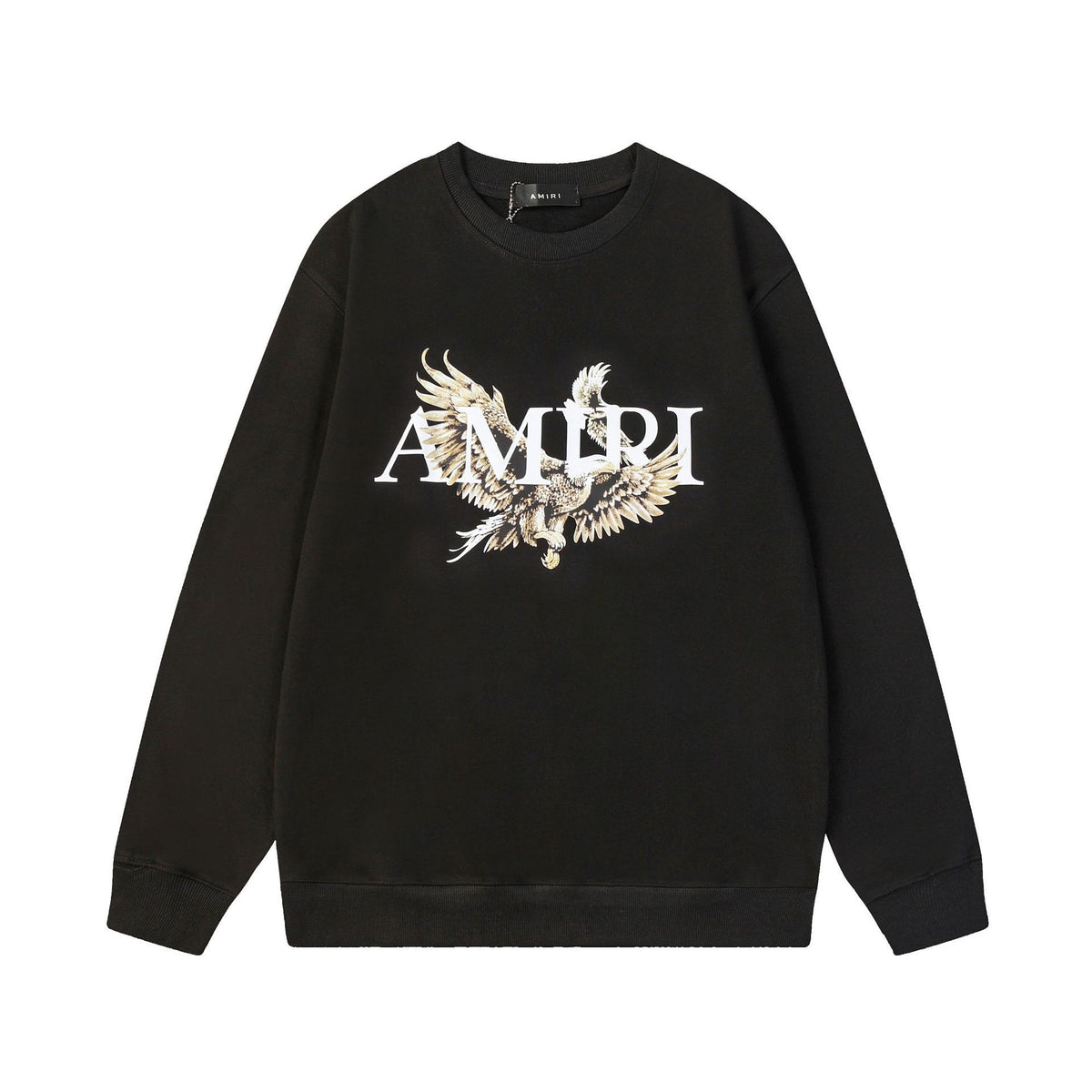 Amiri Logo Letter Dragon Angel Eagle Crewneck Sweatshirt Streetwear