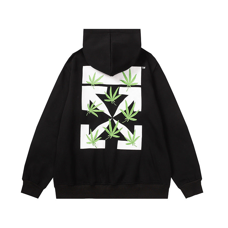 Off-White Arrow Graphic Print Hoodie Streetwear Unisex
