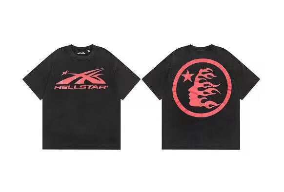 Y2K Hellstar Style Grafik Unisex Oversized Streetwear Baumwoll-T-Shirt