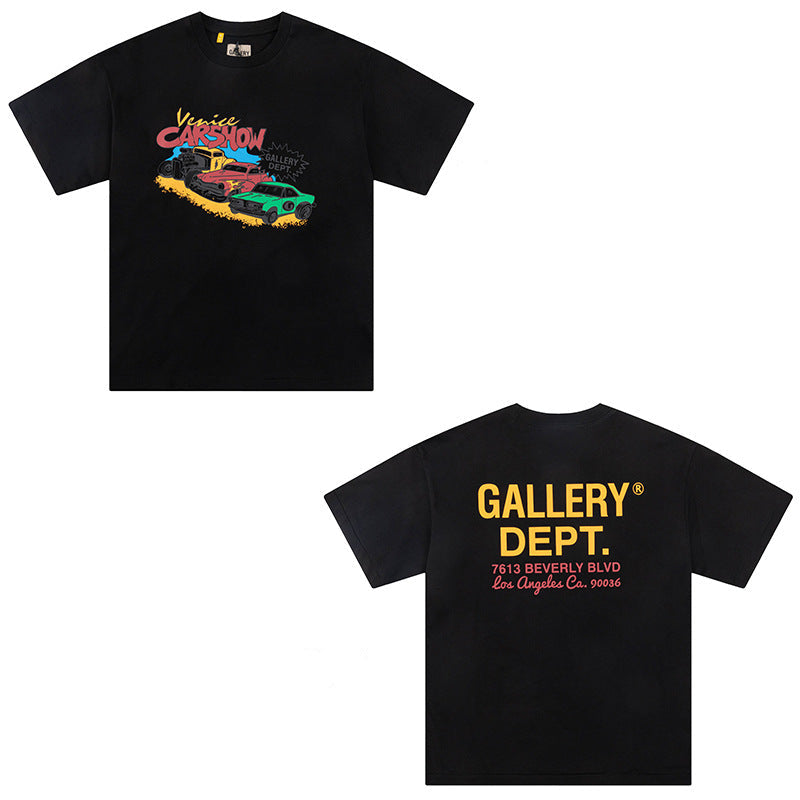 Gallery Dept Vintage Print Loose Short Sleeve Streetwear T-Shirt