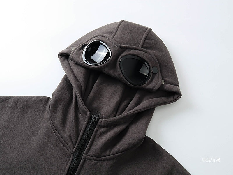 C.P. Company Goggle Zip Hoodie Lens Detail Sweatshirt