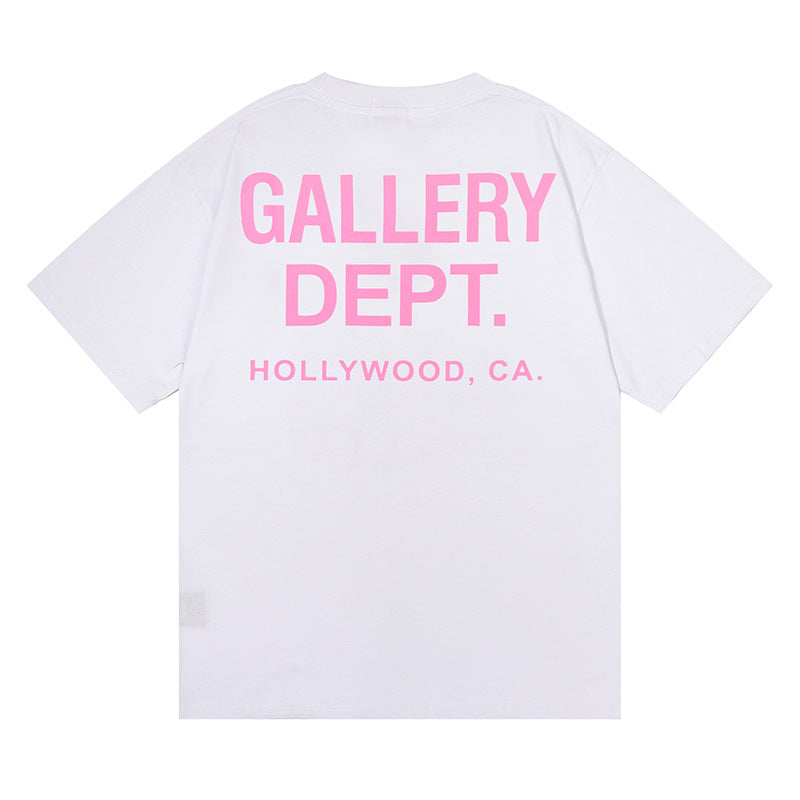 Gallery Dept Letter Graphic Short Sleeve Tee Streetwear Unisex
