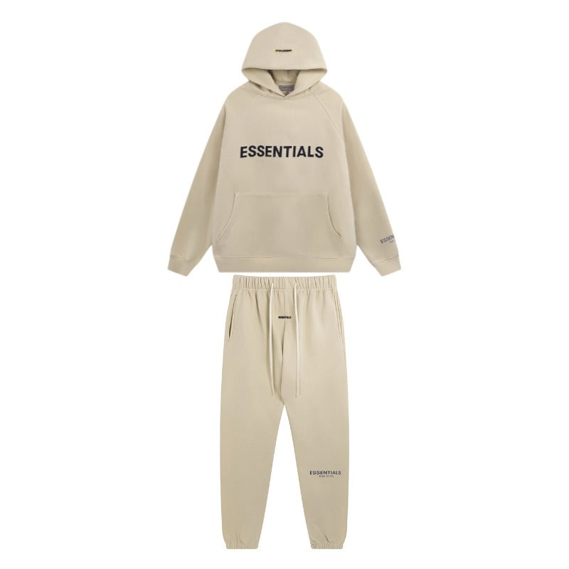 Fear of God ESSENTIALS 3D Reflective Letter Hoodie Pullover sweatpants