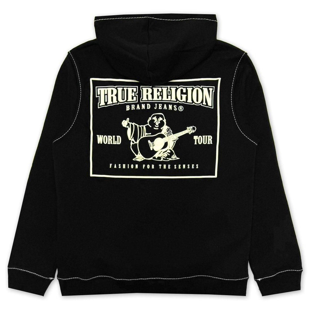 Y2K Vintage Stitch Zip Up Hoodie Horseshoe Embroidery