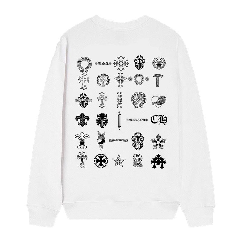 Chrome Hearts Cross Horseshoe Crewneck Sweatshirt Vintage Street Top