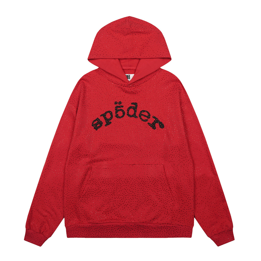 Sp5der VVS Full Rhinestone Hoodie & Sweatpants Tracksuit Set