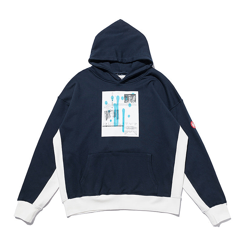 Cav Empt Panel Color Block Graphic Print Hoodie Unisex