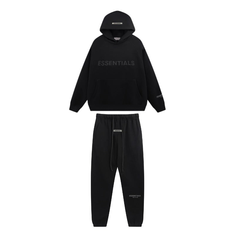 Fear of God ESSENTIALS 3D Reflective Letter Hoodie Pullover sweatpants