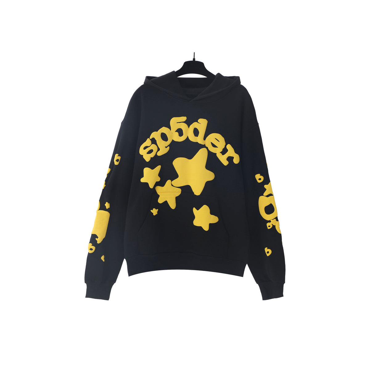 Sp5der Foam Print Spider Web Hoodie Sweatshirt Jogger Pants Set