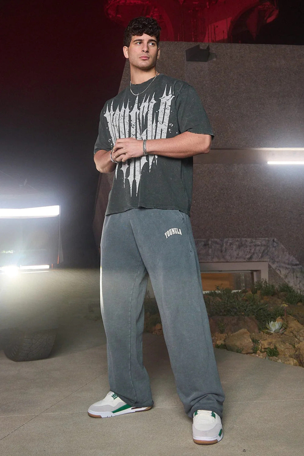 YOUNGLA 2088 New Wave Baggy Sweats
