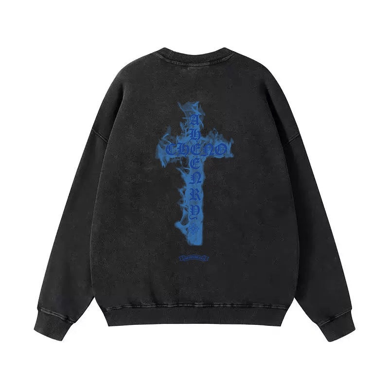 Chrome Hearts Cross Horseshoe Crewneck Sweatshirt Vintage Street Top