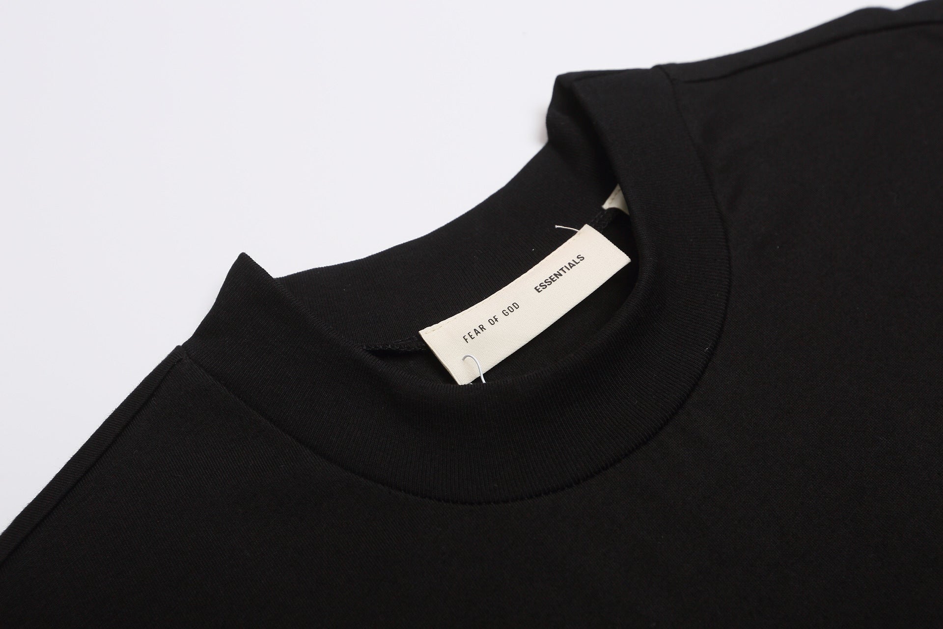 Fear Of God Essentials Silver Foil Letter Crew Neck Unisex T Shirt