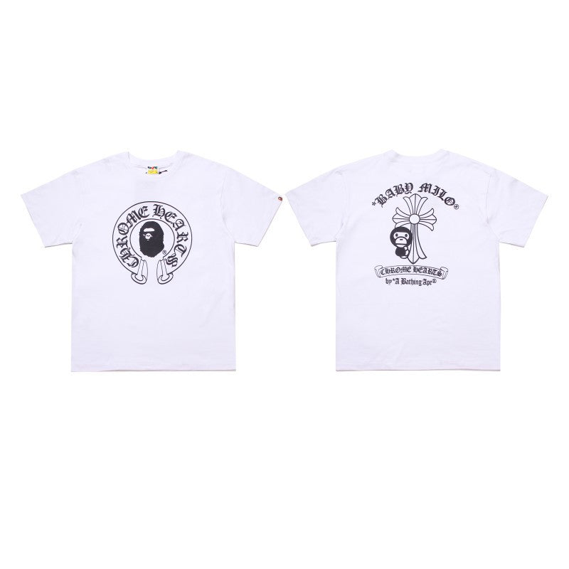 Bape Ape Head Shark Koi Fuji Graphic Oversized Tee Streetwear Unisex