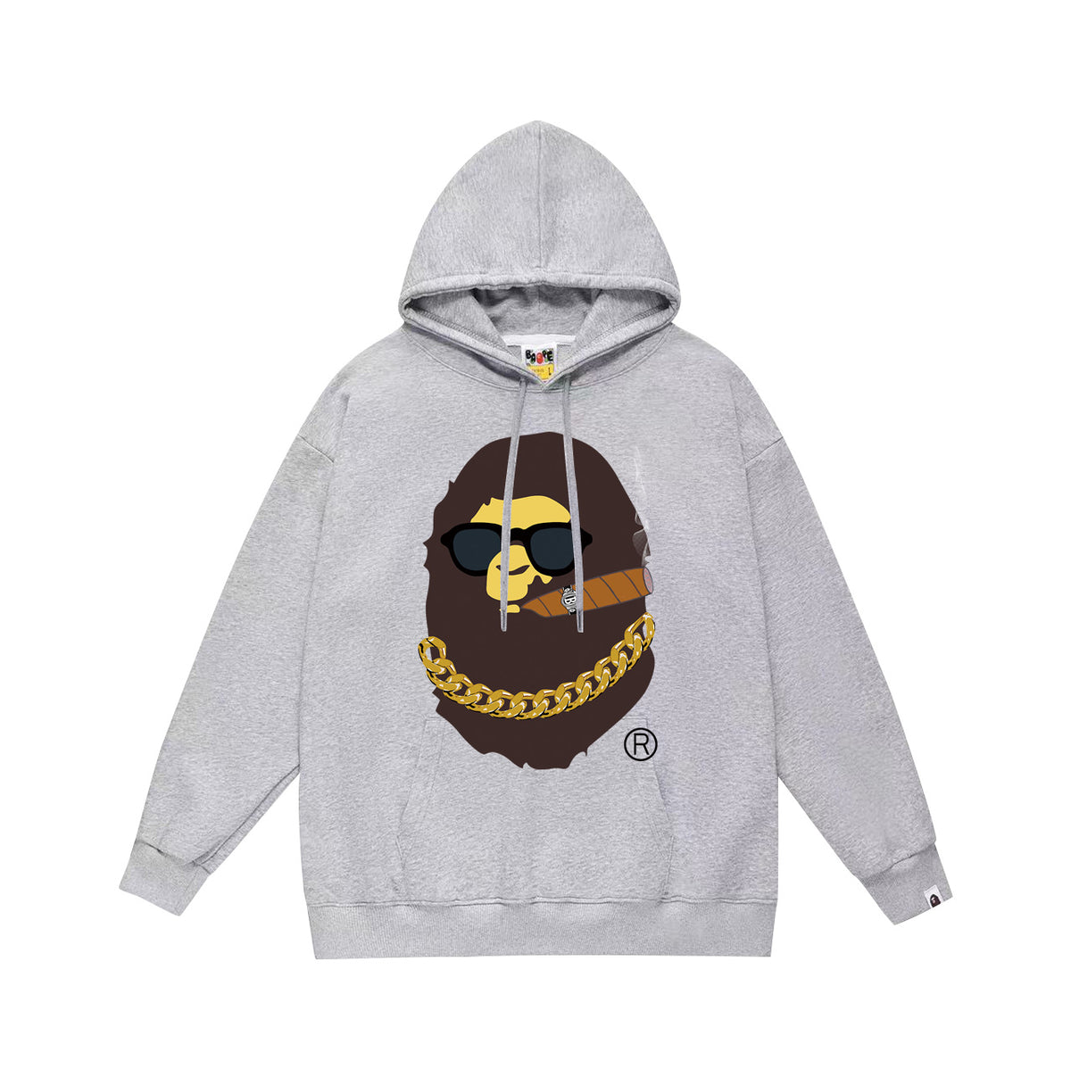 Bape Desert Camo Multi‑Print Ape Head Oversized Hoodie Streetwear
