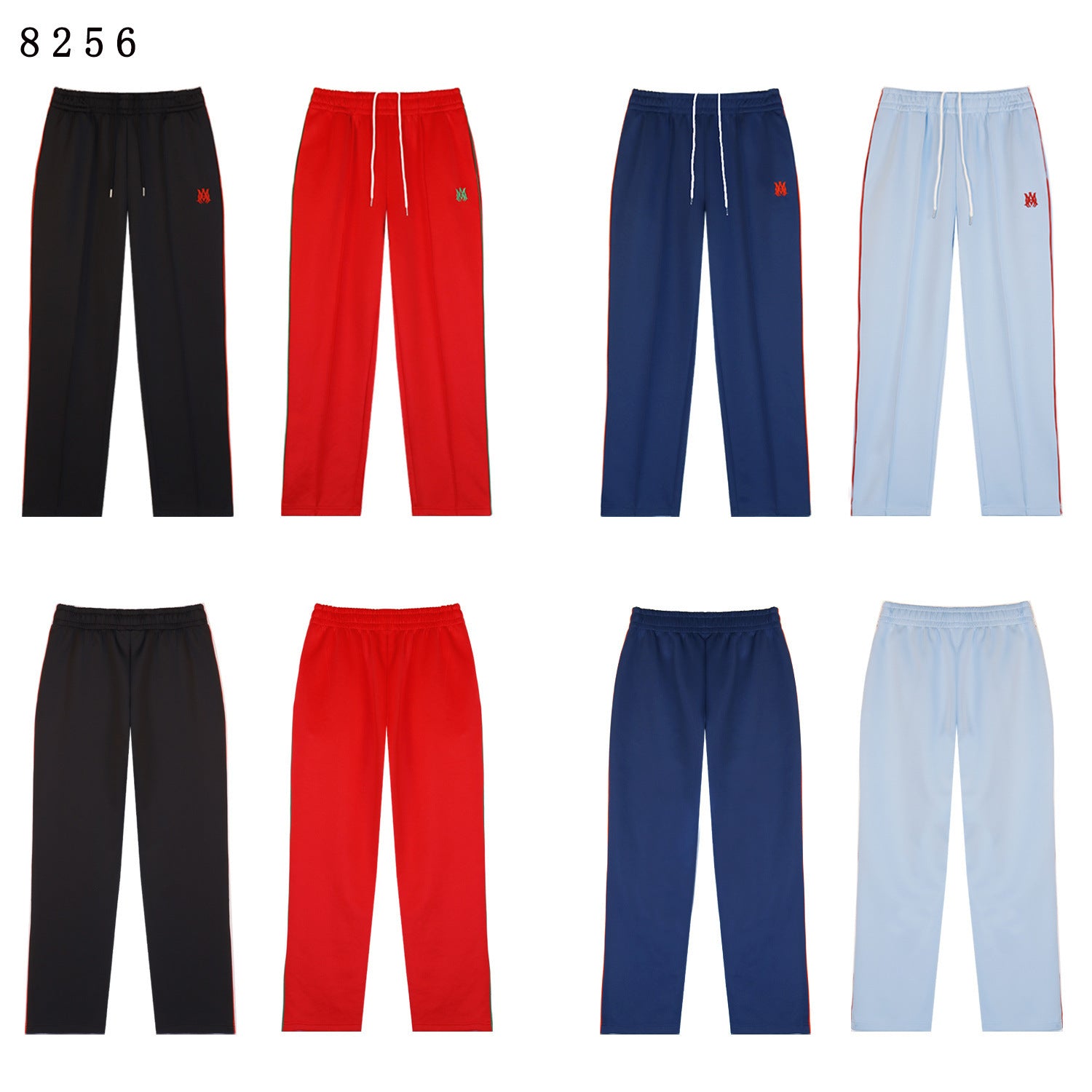 Amiri Letter Embroidery Stripe Casual Pants