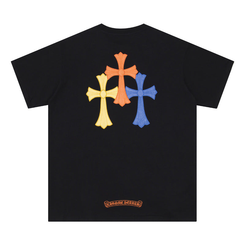 Chrome Hearts Cross Heavyweight Oversized T-Shirt Streetwear Unisex